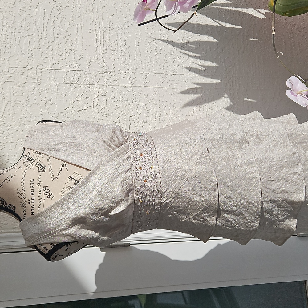 Dress formal, used 1 time. Taupe, light cream color, stone, not tan or beige.